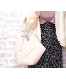 しまむら | 　編み込みデザイントートバッグ　　MUMU(トートバッグ)