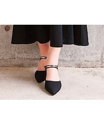 Avail | VカットPVCベルトミュール(パンプス)