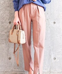 しまむら | 星玲奈コラボ　前スリットテーパードパンツ(パンツ)