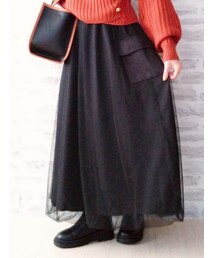 Avail | チュールアウトポケットスカート　CHIP CLIP(スカート)