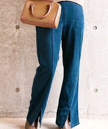 しまむら | スエードツイルスリットパンツ(パンツ)