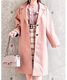 E hyphen world gallery | ルーズチェスターコート(チェスターコート)