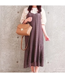 しまむら | 　レースマーメイドキャミOP(ワンピース)