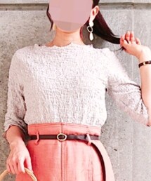 しまむら | CNPUシワクルーネックプルオーバー(トップス)