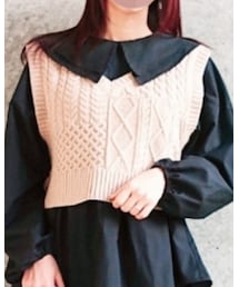 しまむら | ケーブル２wayベスト       micillコラボ(ベスト)