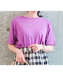 しまむら | MUプリントロゴT　　　MUMU(Tシャツ/カットソー)