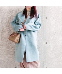 GU | ウールブレンドオーバーサイズチェスターコート(チェスターコート)