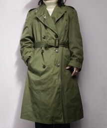 VINTAGE | Vintage Military Issued Korean War Era Men's OD Green Overcoat(マウンテンパーカー)