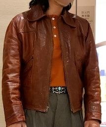 Golden Bear | 60’s Golden Bear Men’s Distressed Leather Jacket(ライダースジャケット)