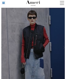 Ameri | AMERI×ALPHA MA1 VEST (02320630010) ￥24,200 tax in (MA-1)