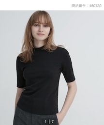 UNIQLO | ハイネックT（五分袖）(Tシャツ/カットソー)