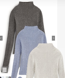 GRL | サムホール付きハイネックラメリブニットトップス(ニット/セーター)