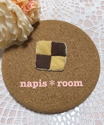 Handmade | 市松模様クッキー＊ブローチ(ブローチ/コサージュ)