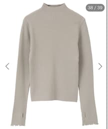 earth music&ecology | リブニット　フィンガーホール有(ニット/セーター)