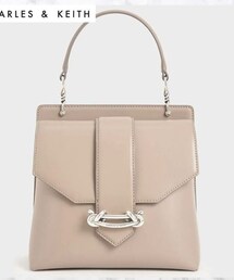 CHARLES & KEITH | metallic accent top handle bag(ショルダーバッグ)