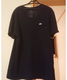 BLUE BLUE | BLUEBLUEのVネックTシャツ、白と２枚ｾｯﾄでした(Tシャツ/カットソー)