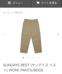 sundays best | チノパンツ