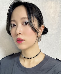 ブラックビジューチョーカー | ネックレス