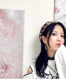 レオパード柄ベレー帽 | ハンチング/ベレー帽