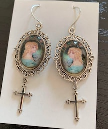 レトロ十字架ピアス | ピアス（両耳用）