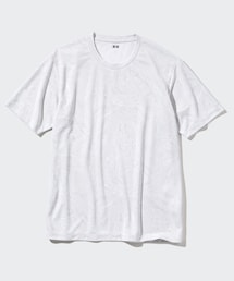 UNIQLO | UNIQLO- ドライEXクルーネックTシャツ/プリント GRAY(Tシャツ/カットソー)