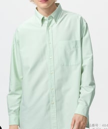 UNIQLO | UNIQLO × JW Anderson オックスフォードオーバーサイズシャツ GREEN(シャツ/ブラウス)