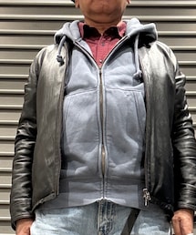 GU | GU ヘビーウェイトスウェットプルジップパーカ(パーカー)