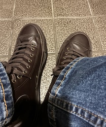 CONVERSE | ALL STAR Leather HI (dark brown)(スニーカー)