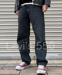 Levi's | Levi’s 550 テーパードブラックデニム(デニムパンツ)