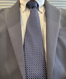 VISARUNO | VISARUNO ネクタイ チェック/ドット柄 navy(ネクタイ)