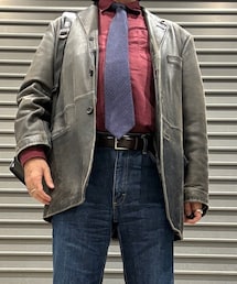 UNIQLO | 昔ユニクロで販売されていたラムレザー製テーラードジャケット。(テーラードジャケット)