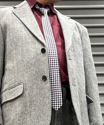 no brand | ナロータイ 千鳥格子(ネクタイ)