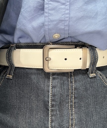 no brand | フェイクレザーベルト / white(ベルト)