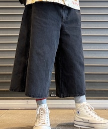 UNIQLO | UNIQLO- デニムキュロット GRAY / Womens W32(デニムパンツ)