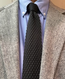 no brand | ニットタイ (black)(ネクタイ)