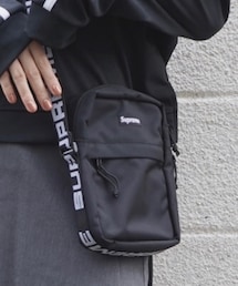 Supreme  | "SUPREME" Logo Strap Nylon Shoulder Bag（black）(バッグ)