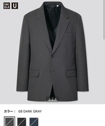 UNIQLO | UNIQLO U  レギュラーフィットテーラードジャケット　セットアップ可能(テーラードジャケット)