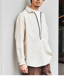 EDIFICE | レザーパイピングスキッパーシャツ(シャツ/ブラウス)