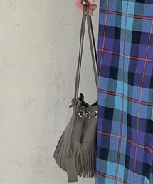 NOMBRE IMPAIR | マルコマージ　配色フリンジ巾着BAG(バッグ)