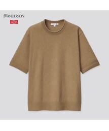 UNIQLO | リネンブレンドクルーネックセーター (半袖)(ニット/セーター)