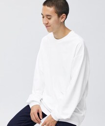 GU | ドライポンチクルーネックTシャツ(長袖)(トップス)