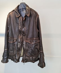 ISAMU KATAYAMA BACKLASH | 2021AW GOAT “GARMENT+SPRAY-DYED” A-2 FLIGHT JACKET(ミリタリージャケット)
