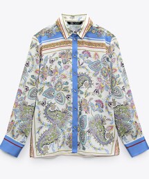 ZARA | ペイズリーシャツ(シャツ/ブラウス)