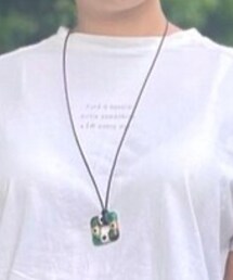 ガラス工芸体験で作ったネックレス | ネックレス