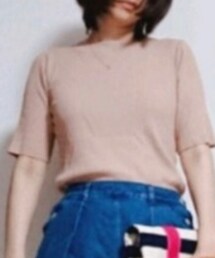 Doula Doula | ◇◆ 5分袖サマーリブニットトップス Uネック◆◇ブラウン モデル身長 : 162cm 柔らかくて、サラッとした生地感が心地良いトップス👗 ライトな着心地なので、カーディガンやライトアウターなどのインナーとしても着用可能です😁 https://max-monster.stores.jp/items/60424c726e84d54b60521195 (ニット/セーター)