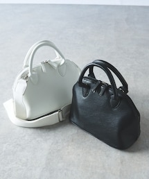 un dix cors | Wジップ合皮ボストン(ボストンバッグ)