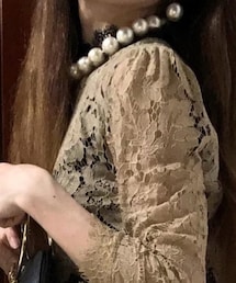 楽天 | 超大粒コットンパールネックレスは数年前に楽天で購入✨(ネックレス)