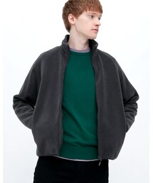 UNIQLO | ユニクロ　フリースフルジップジャケット　ダークグレー(ジャケット/アウター)