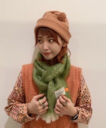 kaorinomori | BRUSHED MOHAIR SCARF(無地)(マフラー)