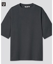 UNIQLO | エアリズムコットンオーバーサイズTシャツ（5分袖）(Tシャツ/カットソー)